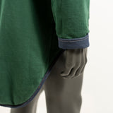 GREEN ORGANIC COTTON - The reversible water resistant Anoraq