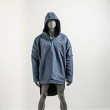 BLACK ORGANIC COTTON - The reversible water resistant Anoraq